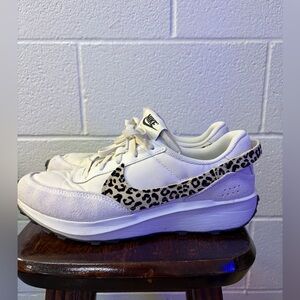 Nike Women's White and Leopard Sneakers